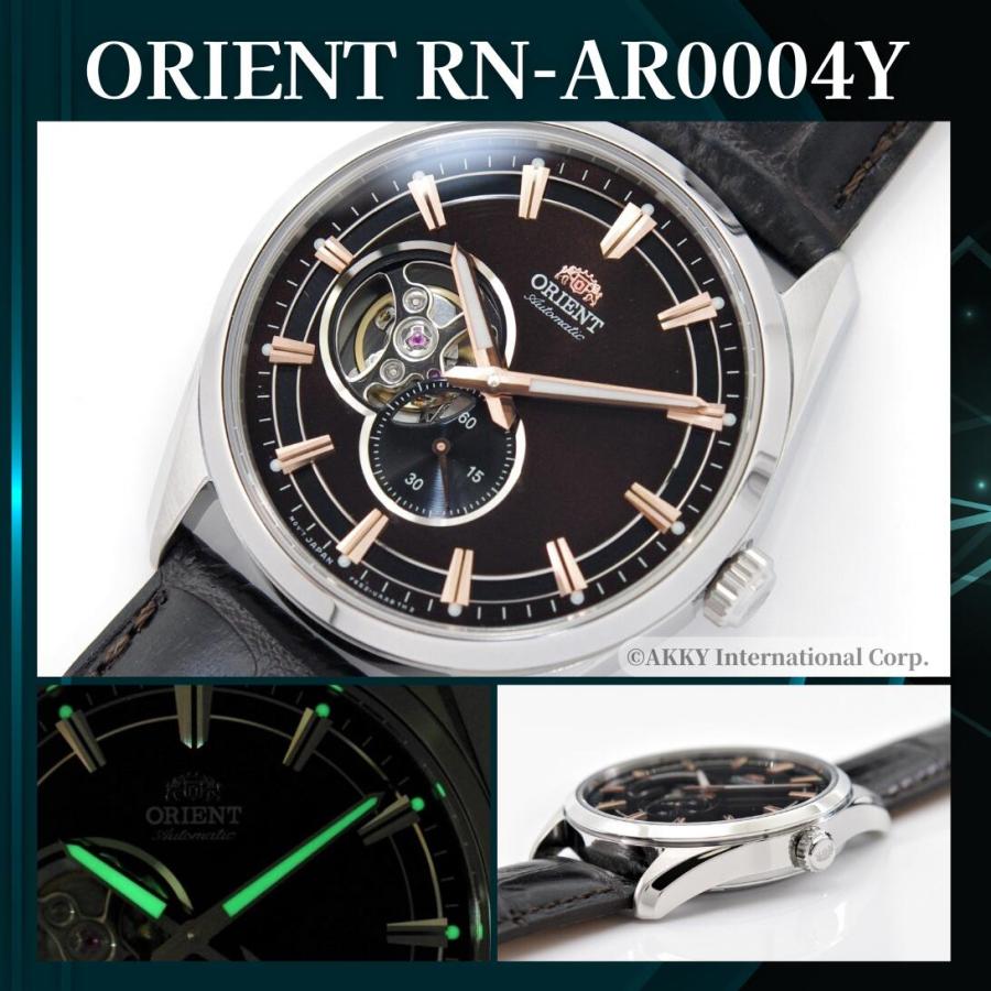 オリエント ORIENT 腕時計【日本製】セミスケルトン 自動巻(手巻付き) メンズ 革ベルト RN-AR0004Y 国内正規品｜akky-international｜12