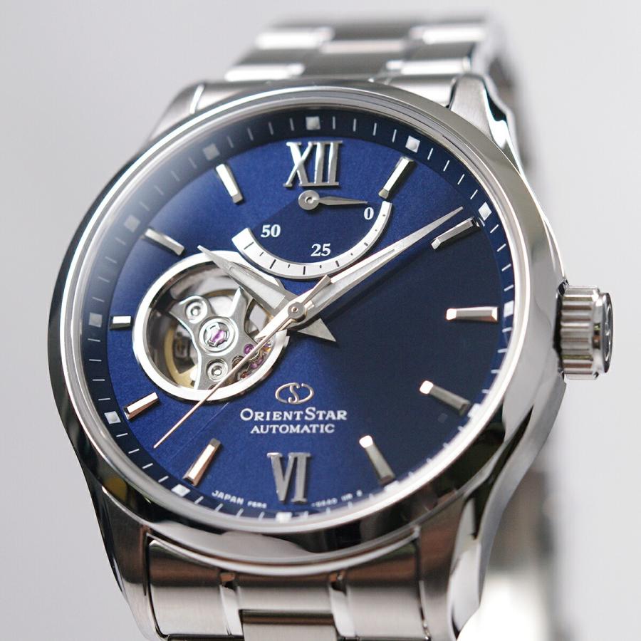 オリエント ORIENT 腕時計 ORIENTSTAR オリエントスター 機械式 自動巻(手巻付き) セミスケルトン 日本製 海外モデル 国際保証  メンズ ネイビー RE-AT0001L