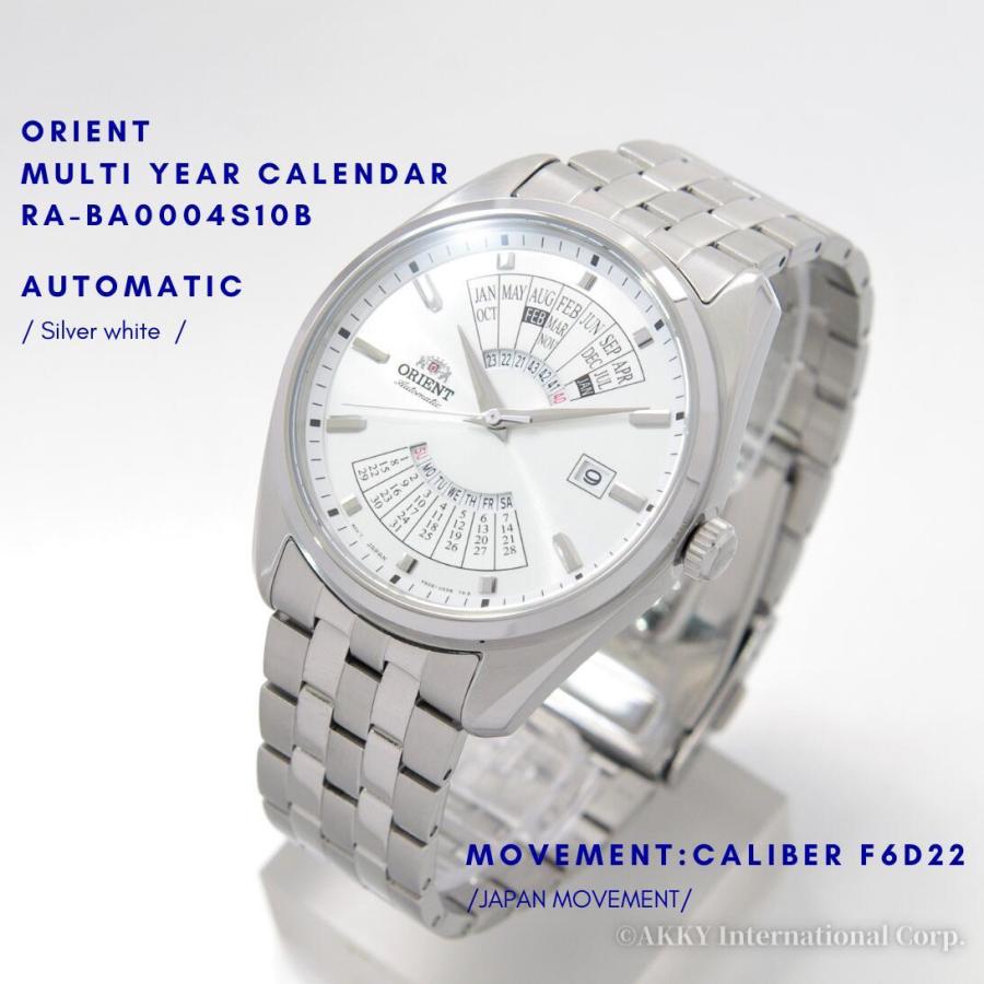 オリエント ORIENT 腕時計 機械式 自動巻き 海外モデル 万年カレンダー シルバーホワイト RA-BA0004S10B メンズ [逆輸入品]｜akky-international｜07