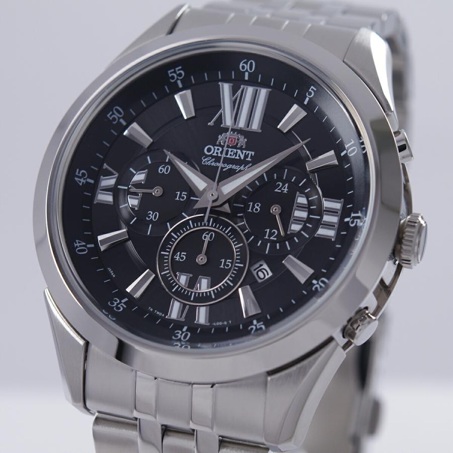 ORIENT オリエント 腕時計 クオーツ クロノグラフ ブラック文字 ORIENT オリエント 腕時計 クオーツ クロノグラフ ブラック文字