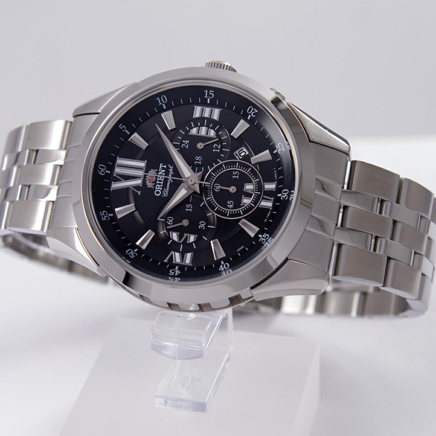 ORIENT オリエント 腕時計 クオーツ クロノグラフ ブラック文字 ORIENT オリエント 腕時計 クオーツ クロノグラフ ブラック文字