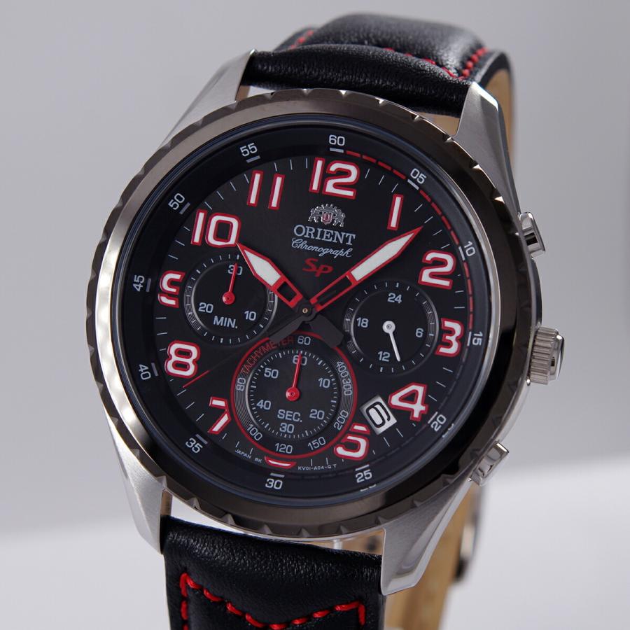 オリエント ORIENT 腕時計 クオーツ クロノグラフ SPモデル ブラック 