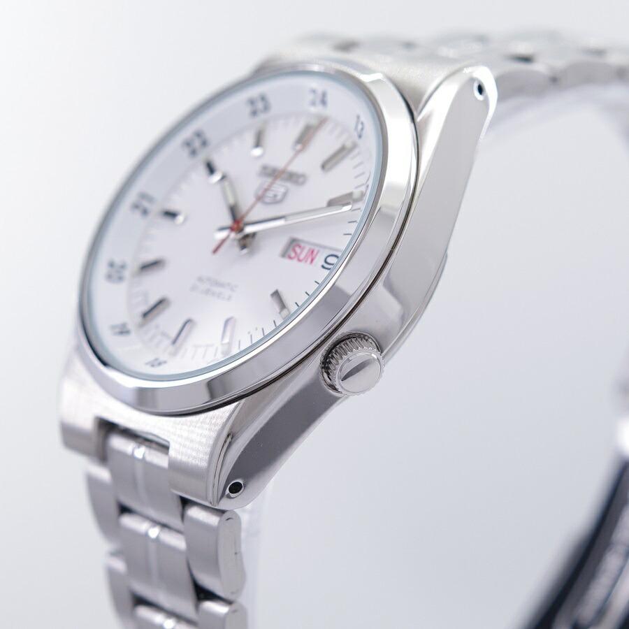 Seiko 5 セイコー SEIKO 腕時計 機械式 自動巻き ホワイト文字盤 Seiko 5 セイコー SEIKO 腕時計 機械式 自動巻き ホワイト文字盤