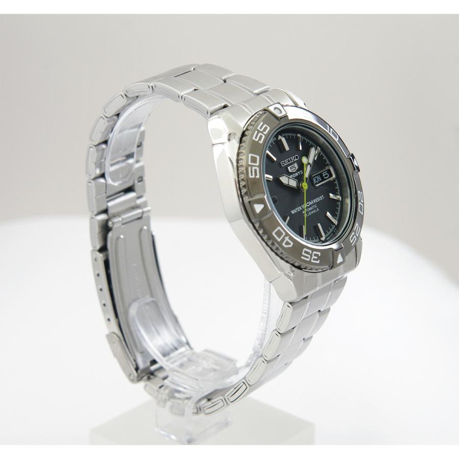 セイコー SEIKO 腕時計 5 SPORTS 海外モデル 自動巻き 日本製 Cal.7S36搭載 ブラック/シルバー SNZB23J1 メンズ [逆輸入品]｜akky-international｜05