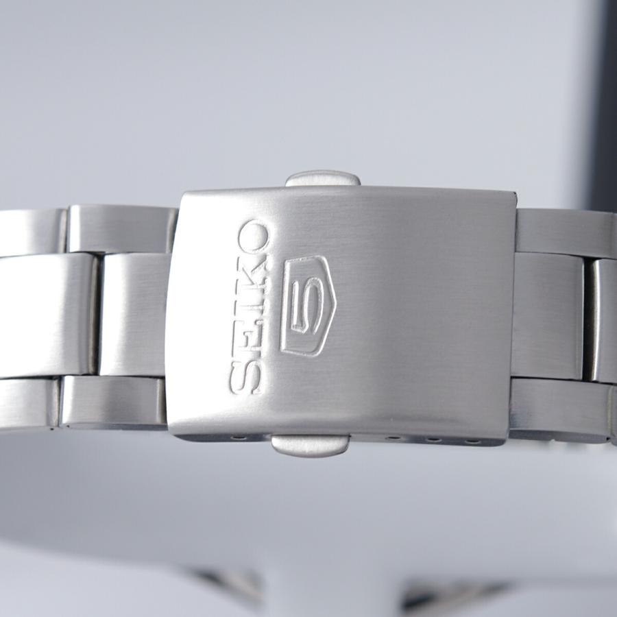 セイコー SEIKO 5 腕時計 海外モデル 自動巻き ネイビー文字盤 裏蓋 
