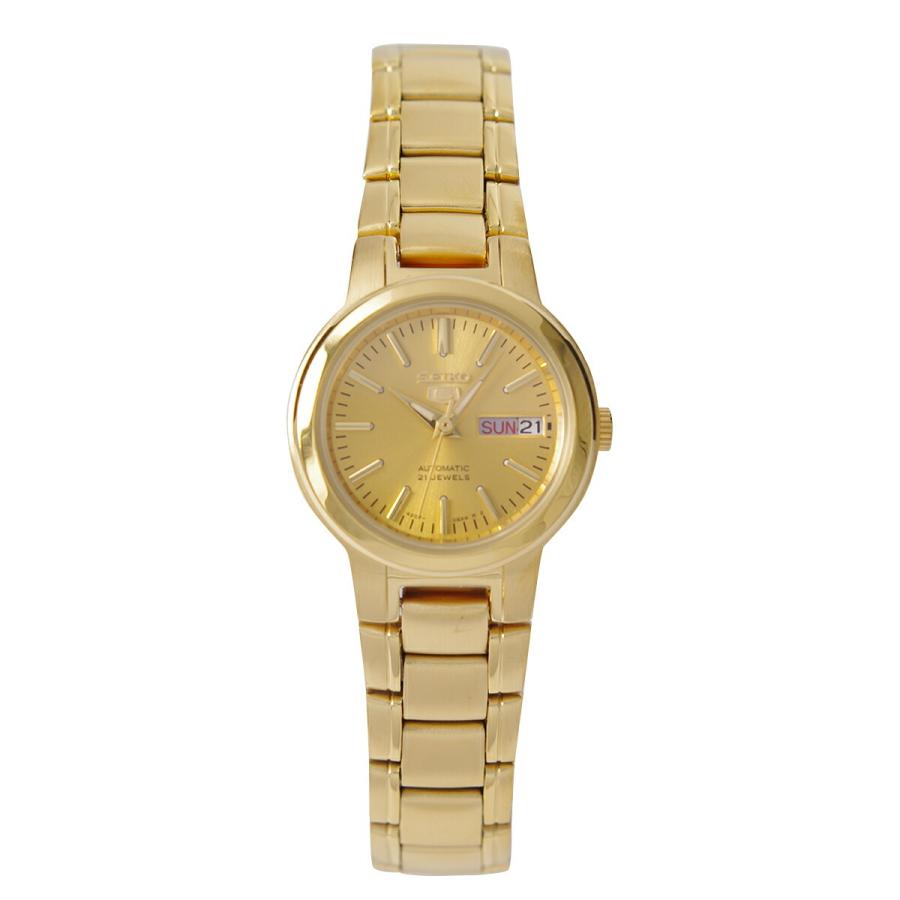 セイコー SEIKO 5 腕時計 海外モデル 自動巻き(手巻付き) ゴールドカラー SYME46K1 レディース [逆輸入品]  :WAT-SEI-4954628038470-SYME46K1:アッキーインターナショナル - 通販 - Yahoo!ショッピング