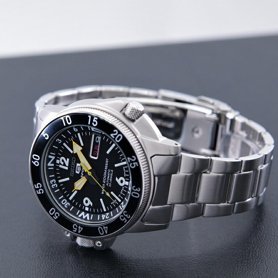 SEIKO5 sports セイコー5 スポーツ ブラックアトラス 日本製-