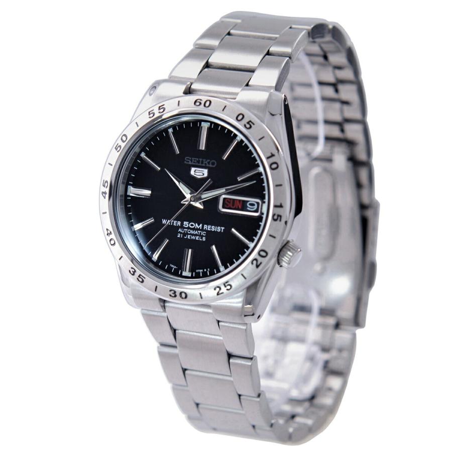 Seiko 5 セイコー SEIKO 腕時計 機械式 自動巻き ブラック文字盤 Seiko 5 セイコー SEIKO 腕時計 機械式 自動巻き ブラック文字盤