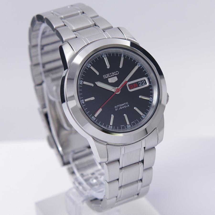 セイコー SEIKO 5 腕時計 海外モデル 自動巻き ブラック文字盤 SNKE53K1 メンズ 逆輸入品｜akky-international｜02