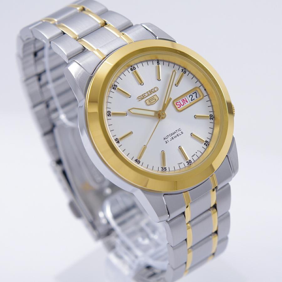 セイコー SEIKO 5 腕時計 自動巻き 海外モデル ゴールド/シルバー SNKE54K1 メンズ [逆輸入品]｜akky-international｜05