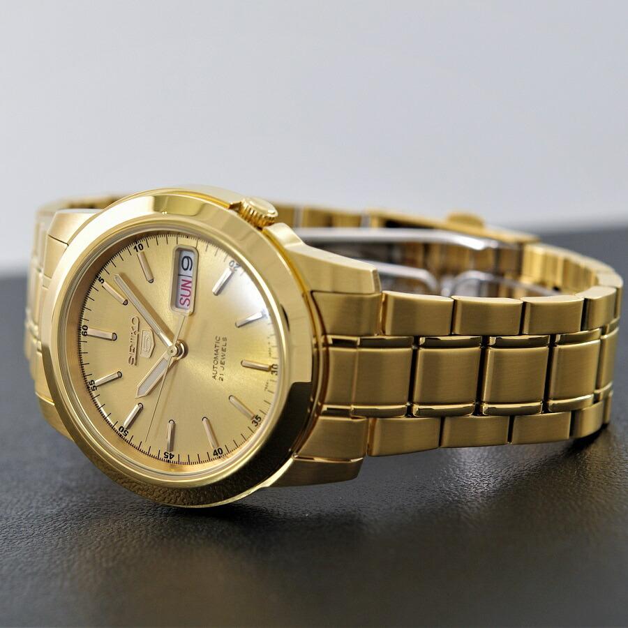 セイコー SEIKO 5 腕時計 自動巻き 海外モデル ゴールド SNKE56K1 メンズ [逆輸入品]｜akky-international｜08