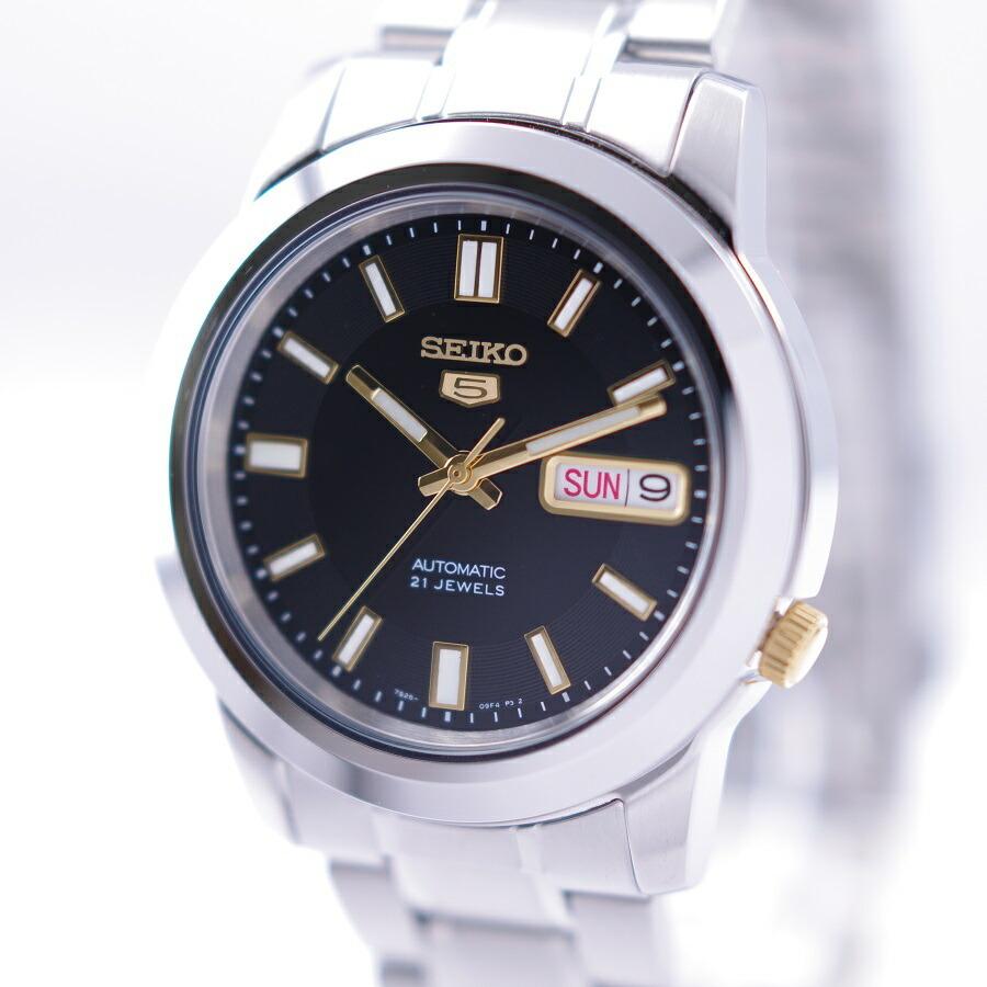 セイコー SEIKO 5 腕時計 機械式 自動巻き ブラック文字盤 海外モデル SNKK17K1 メンズ [逆輸入品]｜akky-international｜06