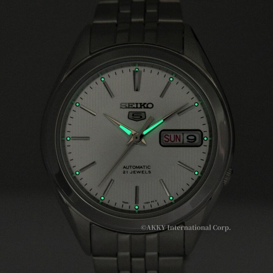 セイコー SEIKO 5 腕時計 海外モデル 自動巻き シルバー文字盤 SNKL15K1 メンズ 逆輸入品｜akky-international｜11