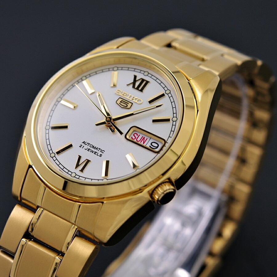 Seiko 5 セイコー SEIKO 腕時計 機械式 自動巻き ゴールド x Seiko 5 セイコー SEIKO 腕時計 機械式 自動巻き ゴールド x