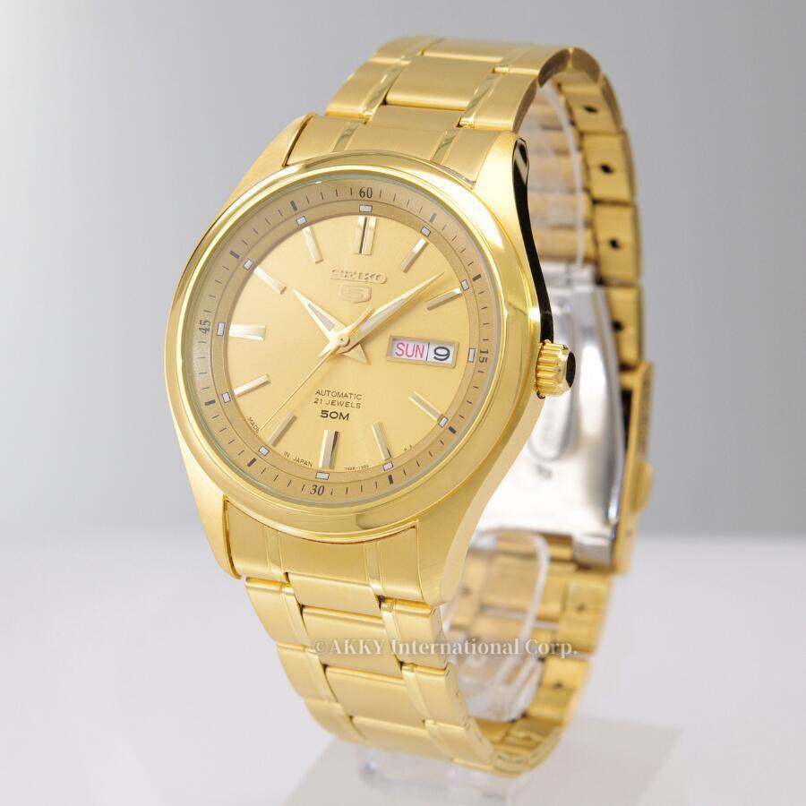 Seiko 5 セイコー SEIKO 腕時計 海外モデル 自動巻き 日本製 ゴールド
