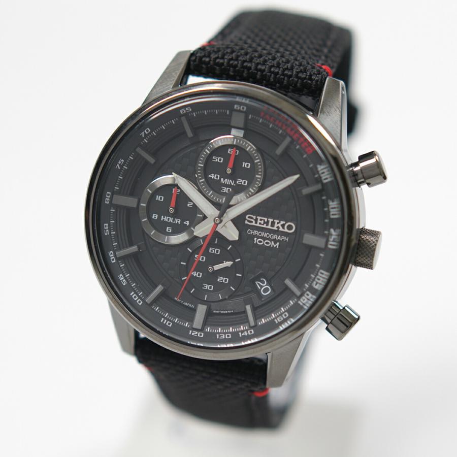 SEIKO セイコー 腕時計 クオーツ クロノグラフ 100M防水 ナイロン 