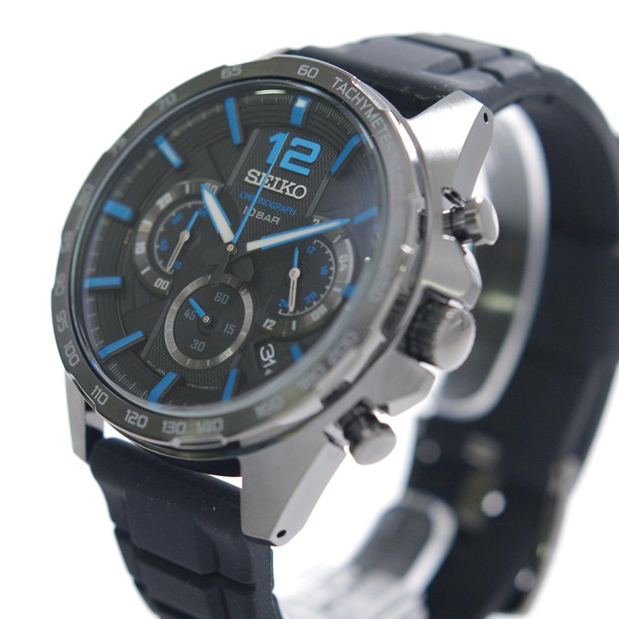 SEIKO（セイコー） 腕時計 クオーツ クロノグラフ 100M防水 ブラック 