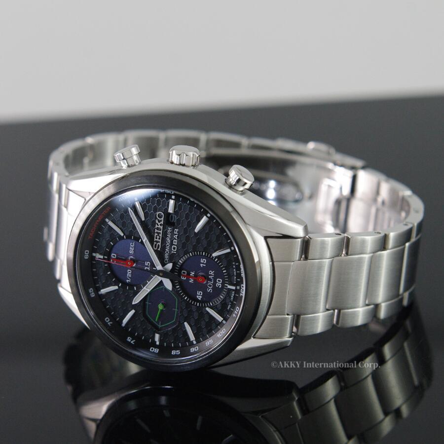 セイコー SEIKO 腕時計 ソーラー クロノグラフ 海外モデル マッキナ 