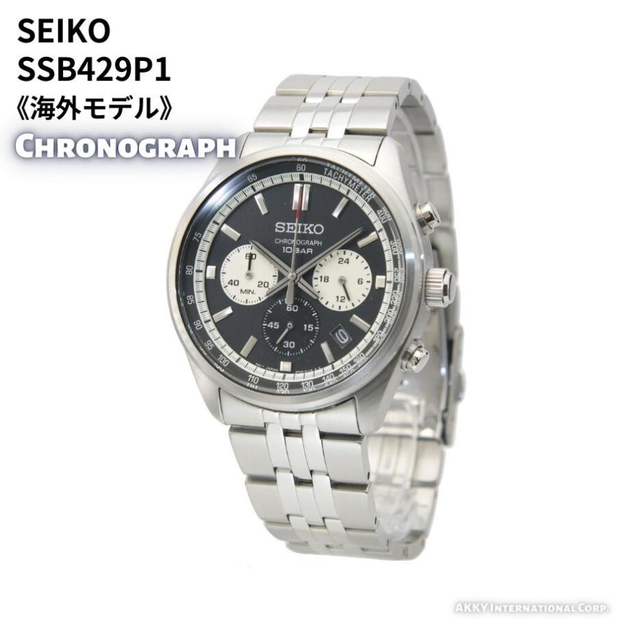 SEIKO（セイコー） 腕時計 クオーツ クロノグラフ 海外モデル ブラック