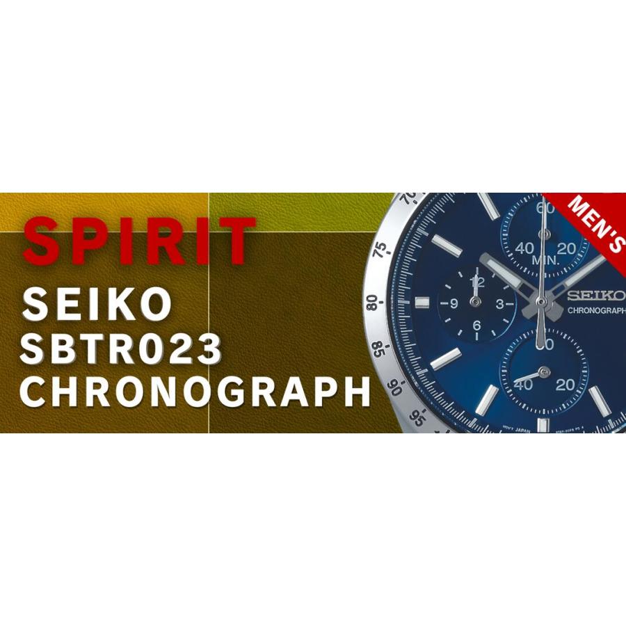 セイコー SEIKO 腕時計 スピリット クロノグラフ クオーツ メンズ ブルー SBTR023｜akky-international｜02