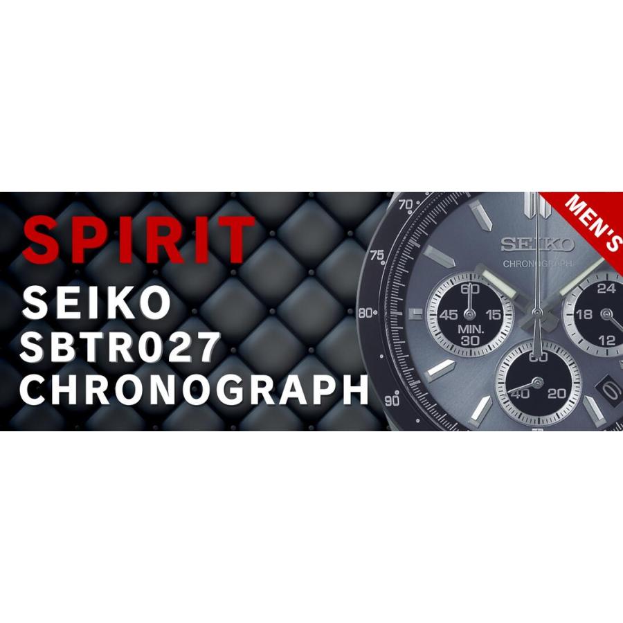 セイコー SEIKO 腕時計 スピリット クロノグラフ クオーツ メンズ ブルーグレー SBTR027｜akky-international｜02