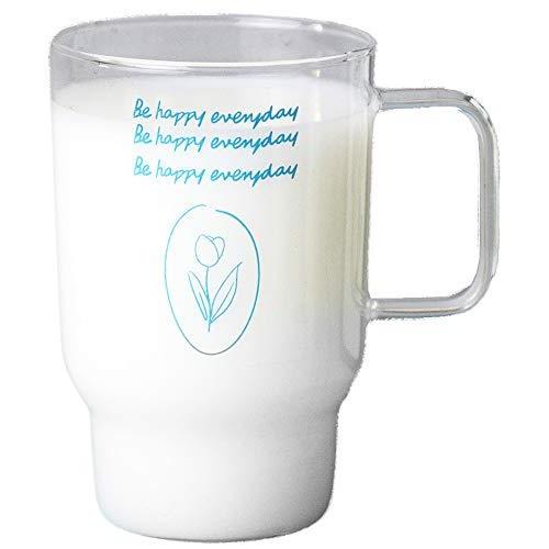 レトログラス チューリップイラストデザイン カップ 韓国風 コップ 耐熱ガラス 持ち手あり S Akmet Shop 通販 Yahoo ショッピング