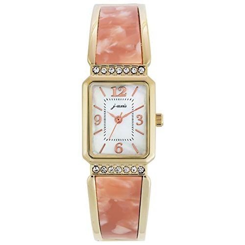 [ジェイアクシス] J-AXIS べっ甲調角バングルウォッチBL984-PI BL984-PI