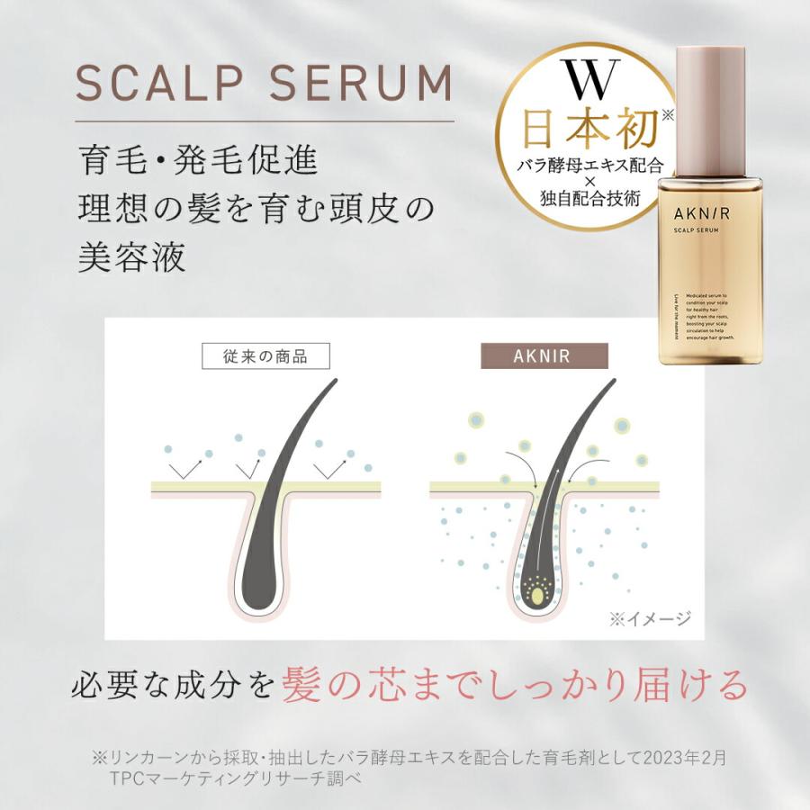 AKNIR アクニー 公式 梨花開発 頭皮美容液 薬用ヘアスカルプセラム【ローズ×サンダルウッド】 頭皮ケア 保湿 スプレー 抜け毛 薄毛 切れ毛 育毛 ヘアミスト |  | 01