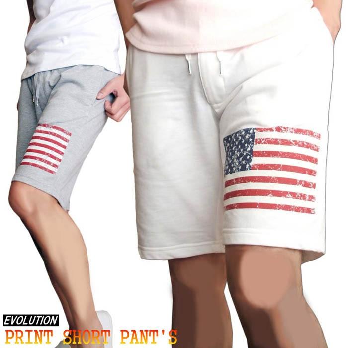 ショートパンツ スター 星 アメリカ国旗 星条旗 カットソー