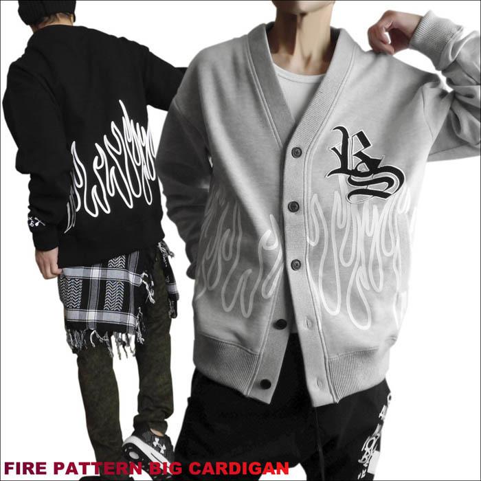 【ビッグシルエット】ダブルタップス☆ワンポイントロゴ　厚手カーディガン/2974 ビッグシルエット】ダブルタップス☆ワンポイントロゴ 厚手