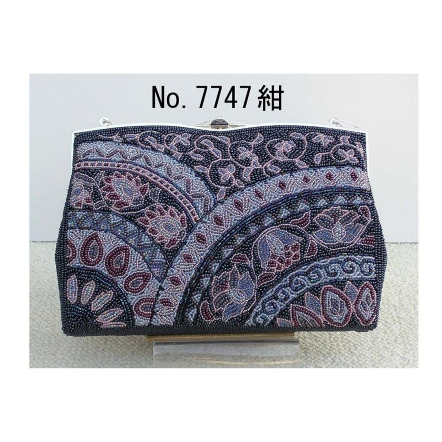 アンティク色ビーズ口金付きバッグ希少(在庫品限り）