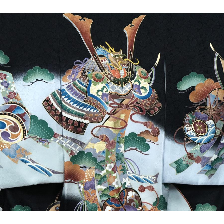 お宮参り 着物 男の子 男児祝着 正絹のしめ 初着 産着 新品d53012