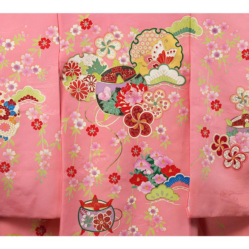 お宮参り 着物 女の子 祝着 初着 産着 正絹のしめ 新品j2025