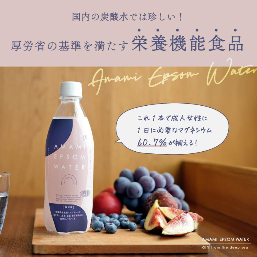 炭酸水 500ml 96本 24本×4ケース 栄養機能食品 エプソムソルト まとめ買い エプソムウォーター マグネシウム ミネラル 無糖 強炭酸 国産 | 赤穂化成 | 05