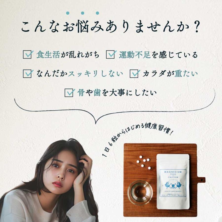 マグネシウム サプリメント 60日分 180粒 2袋 マグネシウム9000 サプリ