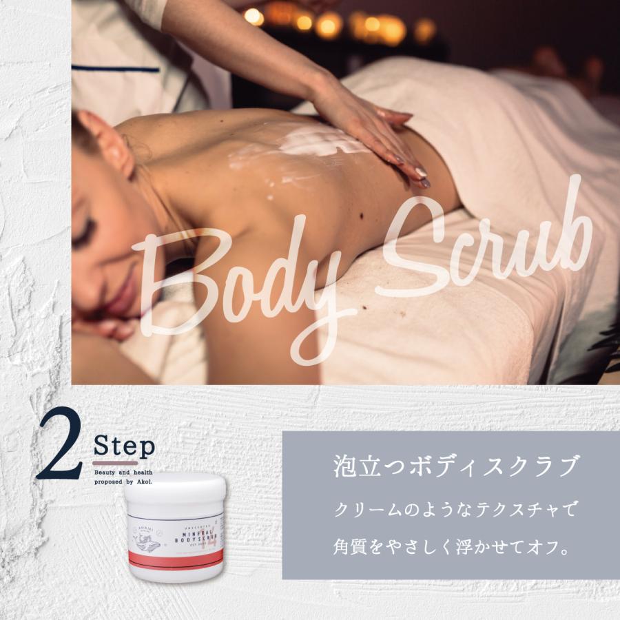 ボディスクラブ セット ボディソープ エプソムソルト 炭酸水 巾着 360g