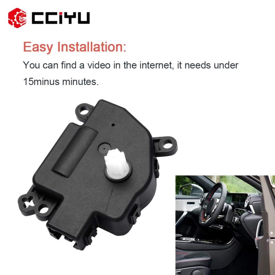 cciyu A/C温度ブレンドドアアクチュエータ604045モードエアドアアクチュエータ2011年2013年ダッジ・デュランゴ、2011年