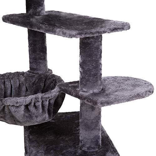 ヘイブラザー39.37インチキャットツリーラグジュアリーコンドー%キャットタワー2 Cozyバスケット%カーキ%マルチプラットフォームジャンプ%カーキ%スモーキ ヘイブラザー39 37インチキャットツリーラグジュアリーコンドー%キャットタワー2