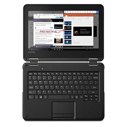 絶妙なデザイン Lenovo wt-81FY000 SUS 300 e WinbookタッチスクリーンLCD 2 in 1ノートパソコン、Windows 10 Pro、Intel Celeron N 3450、1.1 GHz、64 GB、11.6 (リニュー