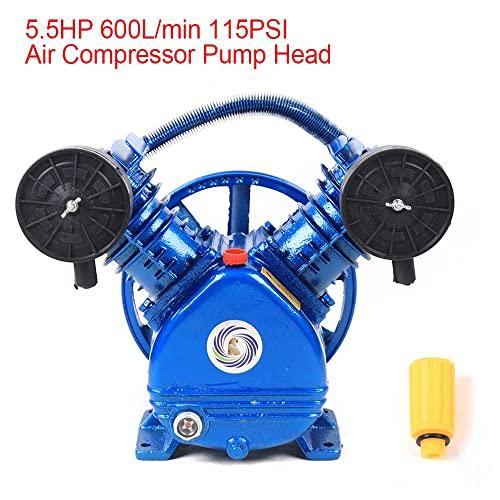 3 HP 250 L/min 115 PSIエアコンプレッサーポンプヘッドV型ツインシリンダー式エアコンプレッサーポンプヘッド二段取替