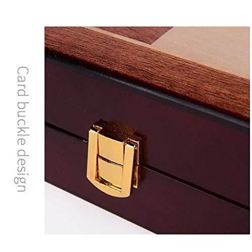 MJSMチェスセットチェスハイエンドスーツ特大無垢材折りたたみチェスボード金属製チェス駒家庭用装飾バックギャモンとチェスセット