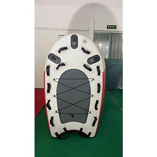 SAYOK大型インフレータブルレスキュースレッドフローティングマット、インフレータブルサーフィンボードインフレータブルジェットスキー救助ボード(71 x 41 スポーツ コンプレッションウエア トップス
