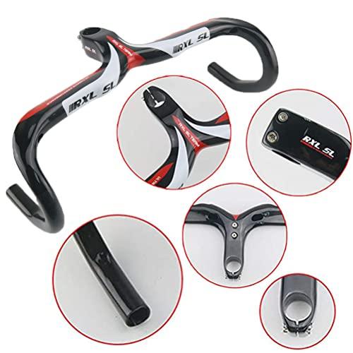 RXL SLカーボンロードバイク用ハンドルバーロードバイク用エアロハンドルバー一体型ロードバイク用カーボンハンドルバーおよびステム自転車用ハンドルバー超 mm RXL