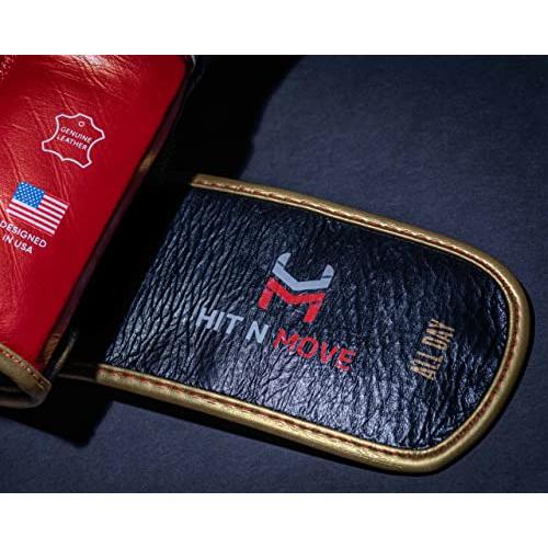 HIT N MOVEヒットンムーブ終日ボクシンググローブ(オリジンブラックアジリティプロ16 OZ) スポーツ コンプレッションウエア トップス