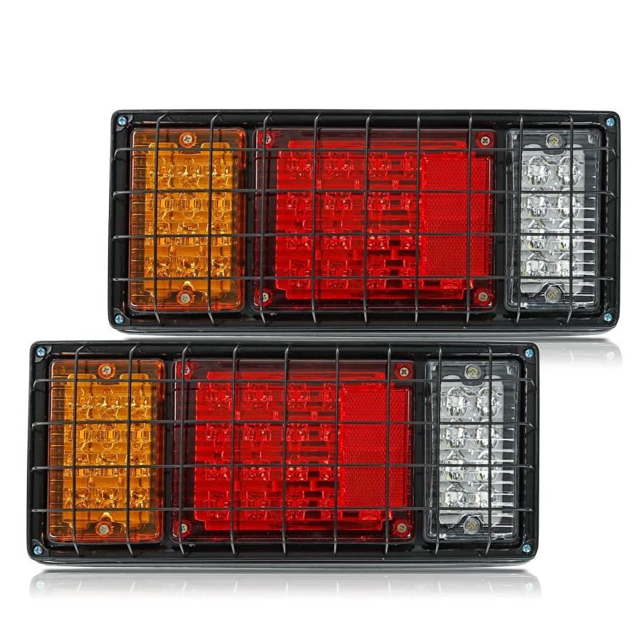 LEDトレーラーテールライツキット40 LED防水ターンシグナルブレーキリバースランニングライトトラックボートトレーラー用LEDテールライト