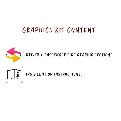 サイドナイトメアグラフィックスフォードマスタング対応ビニールデカール (白)