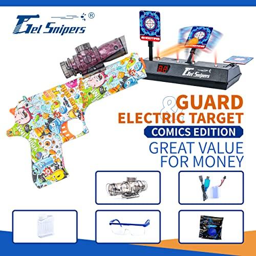 ゲルスナイパーズ電動トイガン-電子式デジタルスコアリングターゲット付きフルキット、1万個の水ビーズアンモジェル、充電式バッテリー、大人の屋外ゲーム活 パズルゲーム NAN1040081150(9196円)
