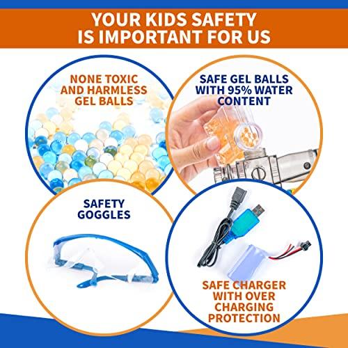ゲルスナイパーズ電動トイガン-電子式デジタルスコアリングターゲット付きフルキット、1万個の水ビーズアンモジェル、充電式バッテリー、大人の屋外ゲーム活 パズルゲーム NAN1040081150(9196円)