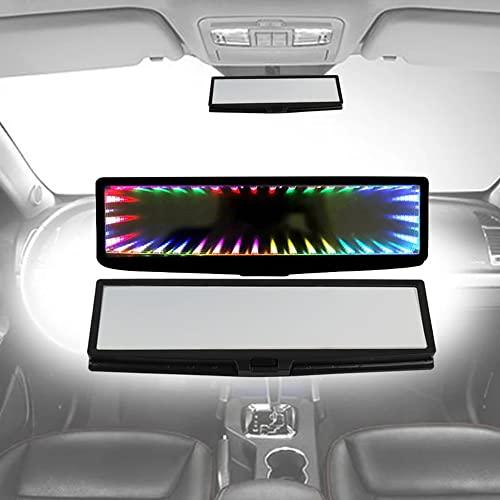 本物の製品を販売する RGB 9カラーチェンジギャラクシーLEDリアビューミラーライトクリップオンウインクリアビュー290 mm-自動車、SUV、トラック、MPV用