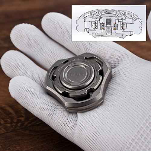 ジュイイノスター高級ハンドスピナー、ユニークなデュアルベアリング設計、精密CNC加工 (チタン製) 、プレミアムEDCトイDFS-06 ユニークなデュアルベアリング設計 チタン製 ジュイイノスター高級ハンドスピナー 精密CNC加工 プレミアムEDCトイDFS